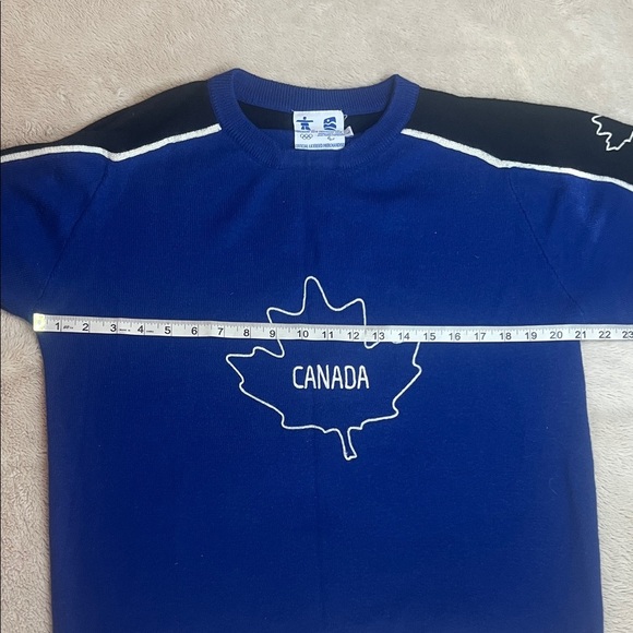 Vancouver 2010 Paralympic Games Blue Knit Retro Sweater sz L EUC Unisex style - Picture 6 of 11